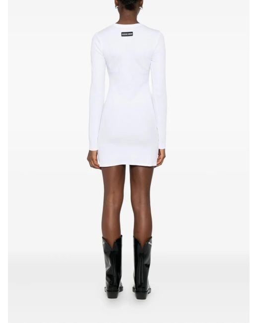 Robe Mi-Longue À Manches Longues MARINE SERRE en coloris White