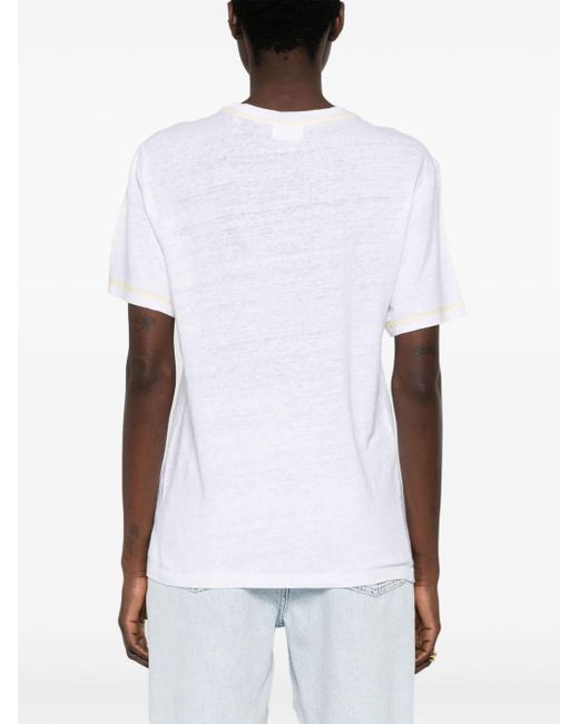 Isabel Marant Gray Zewel Cotton T-shirt