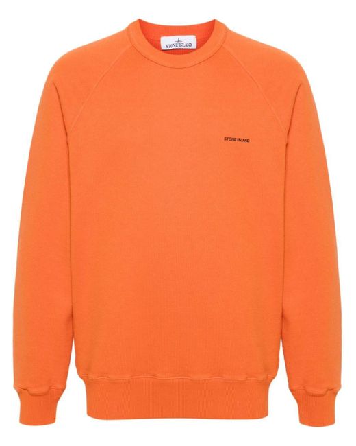 Stone Island Sweater Met Logopatch in het Orange voor heren