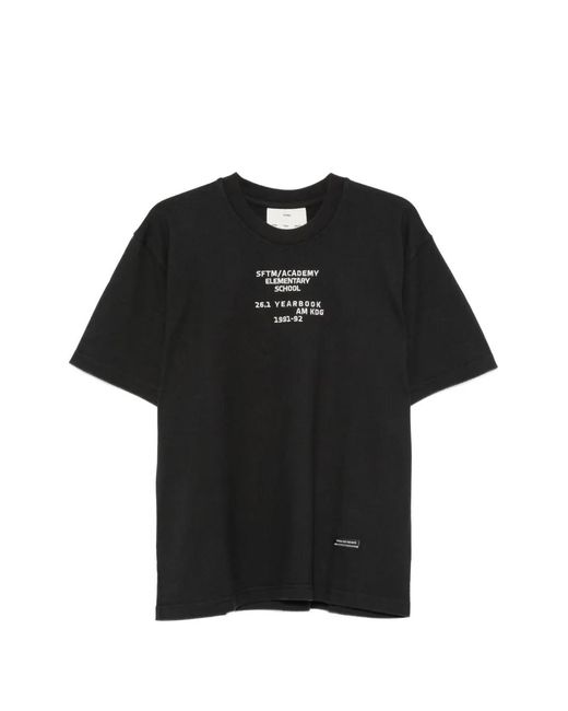 Song For The Mute Black Slogan-Print T-Shirt for men