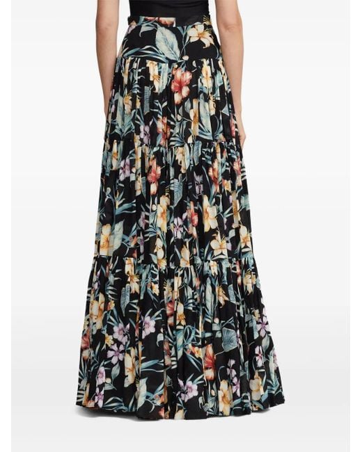 Ralph Lauren White Jupe À Fleurs
