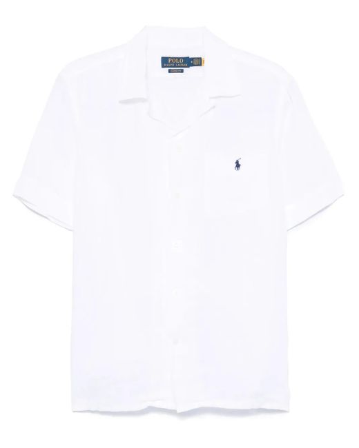 メンズ Polo Ralph Lauren リネンシャツ White