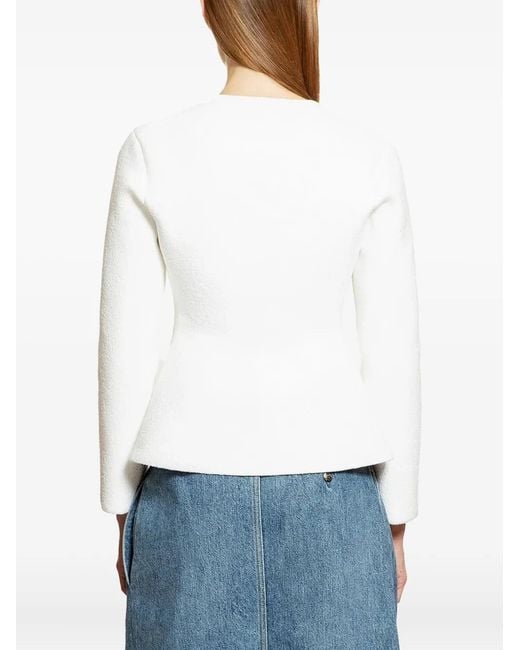 Loewe White Long-Sleeves Cardigan