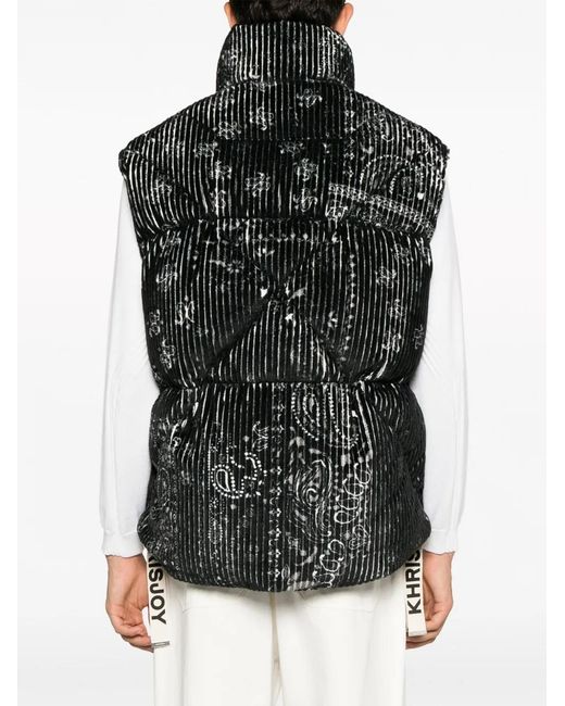Chaleco Con Estampado De Cachemira Khrisjoy de hombre de color Black