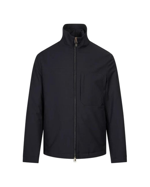 Canali Blue High-Neck 2-In-1 Jacket for men