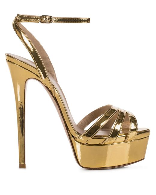 Le Silla Lola 140mm サンダル Metallic