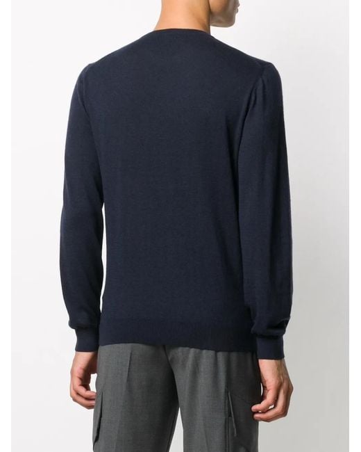 Malo Blue Crewneck Jumper for men