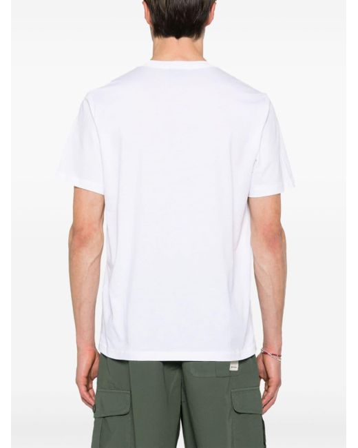 PS by Paul Smith T-Shirt aus Bio-Baumwolle mit Logo-Print in White für Herren