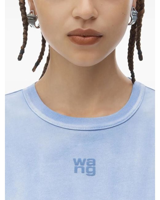 Alexander Wang Blue Light Distressed T-Shirt