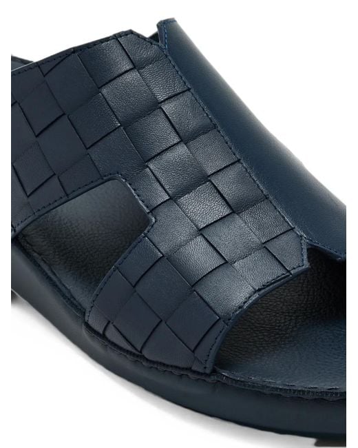 Forsa Blue Fayez Leather Sandals for men