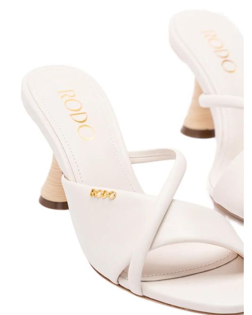 Rodo Natural Crossover Strap Sandals