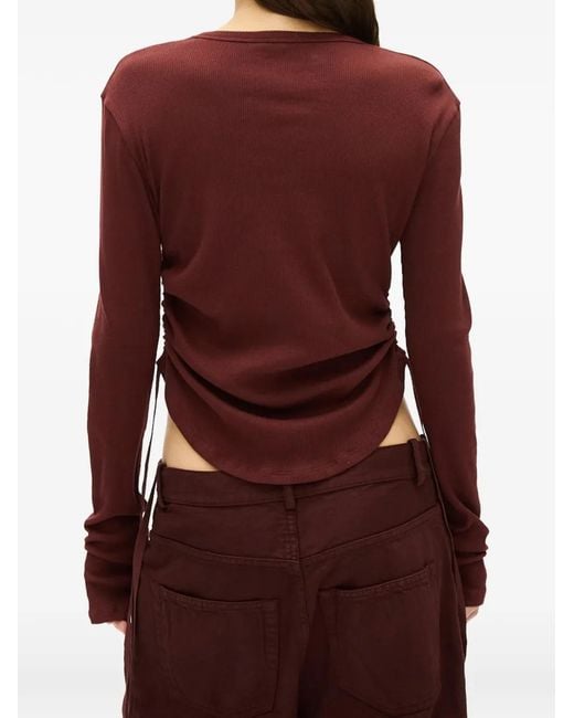 Ann Demeulemeester Red Dot Wrinkled T-Shirt