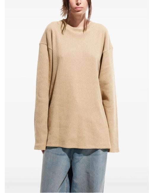 Mainless Natural Waffle-Knit T-Shirt