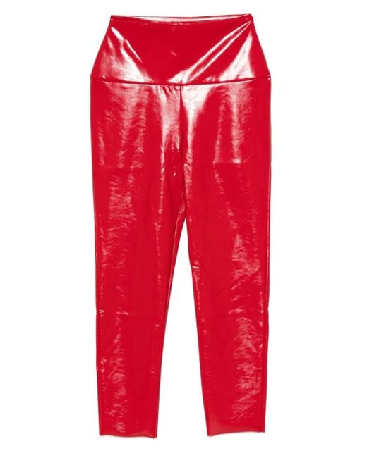 Norma Kamali ハイウエスト パンツ Red