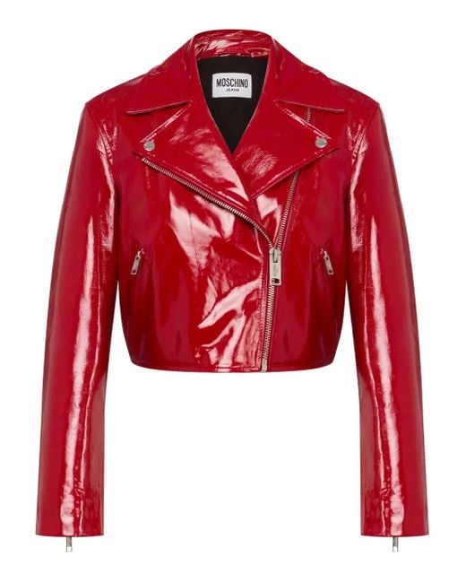Moschino Red Cropped Jacket