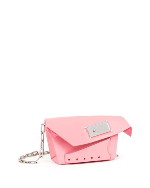 Maison Margiela Pink Snatched Leather Clutch Bag for men
