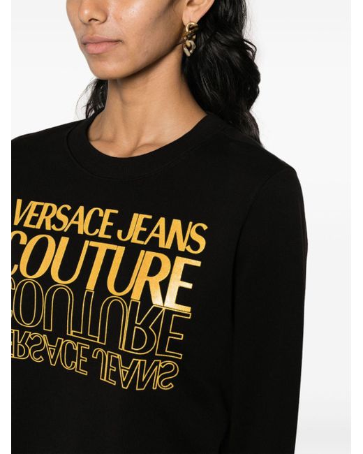 Versace Trui Met Logoprint in het Black