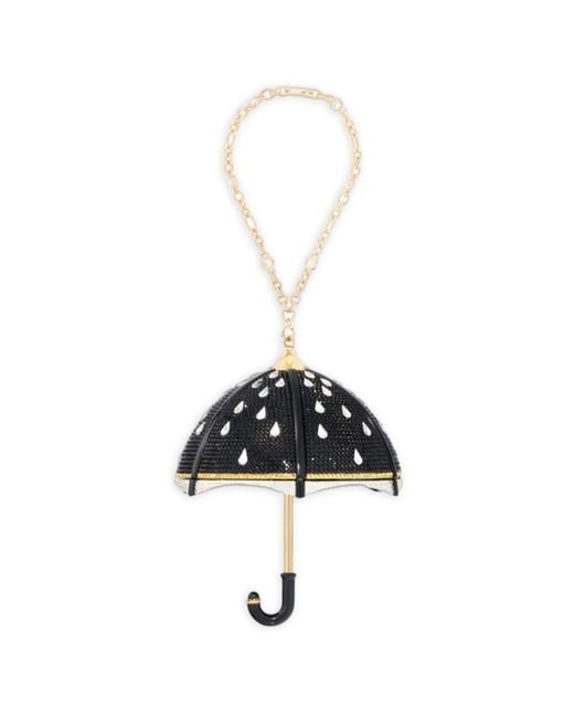 Judith Leiber White Mini Sac Umbrella Stormy