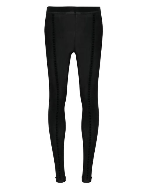 Maison Close Black Infinite Line Tights