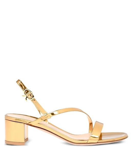 Gianvito Rossi Metallic Betsey Strapy Sandals