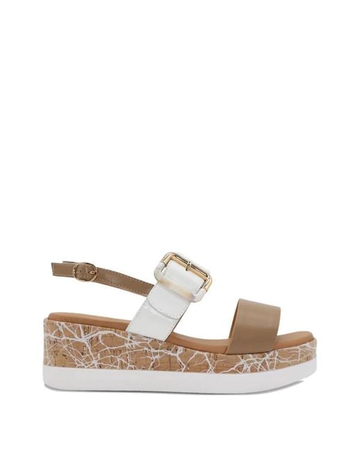 Ron White Natural Cork Wedge Sandals