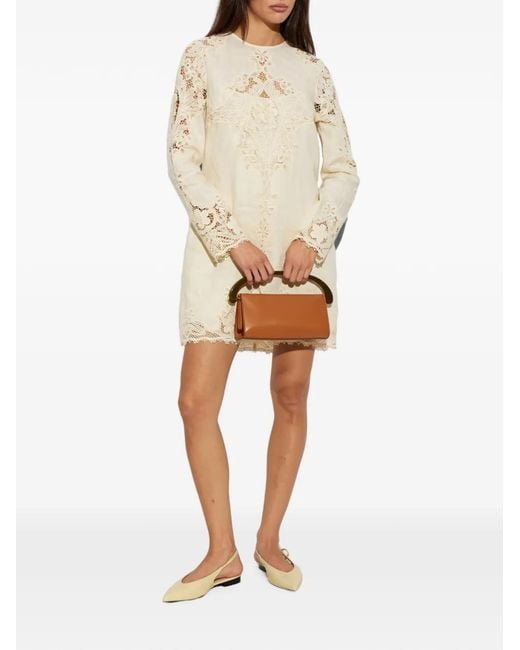 Furla Natural Poppy Slingback Ballet Flats