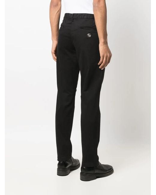 Philipp Plein Black Long Trousers Tailored for men