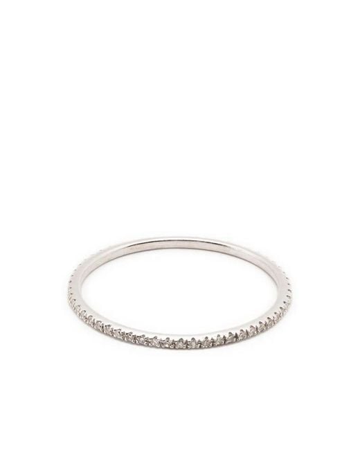 EF Collection White 14Kt Diamond Eternity Stack Ring