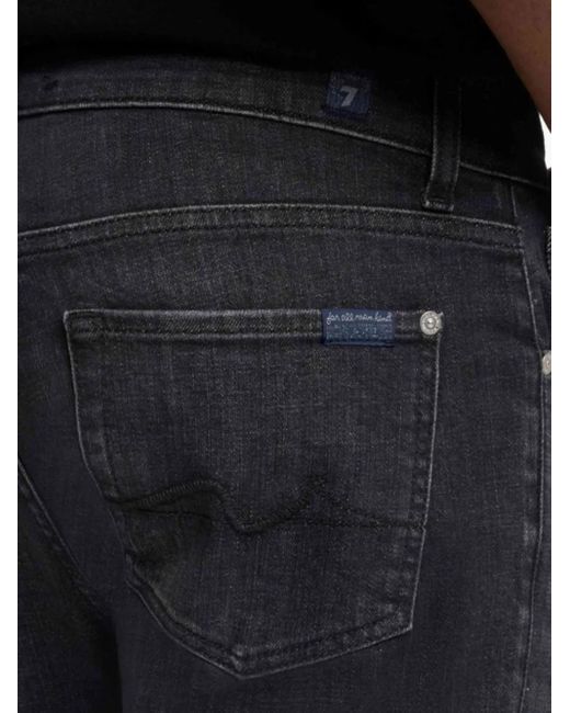 7 For All Mankind Blue Button-Fastening Jeans for men