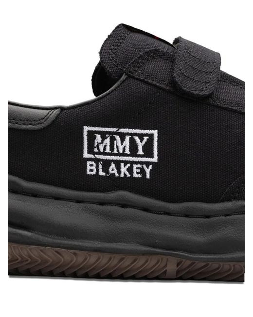 Maison Mihara Yasuhiro Black Blakey Touch-Strap Sneakers