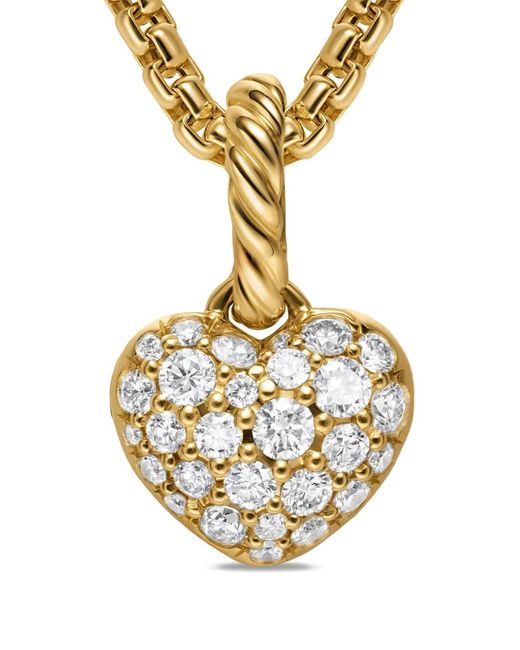 David Yurman Metallic 18K Petite Pavé Diamond Pendant