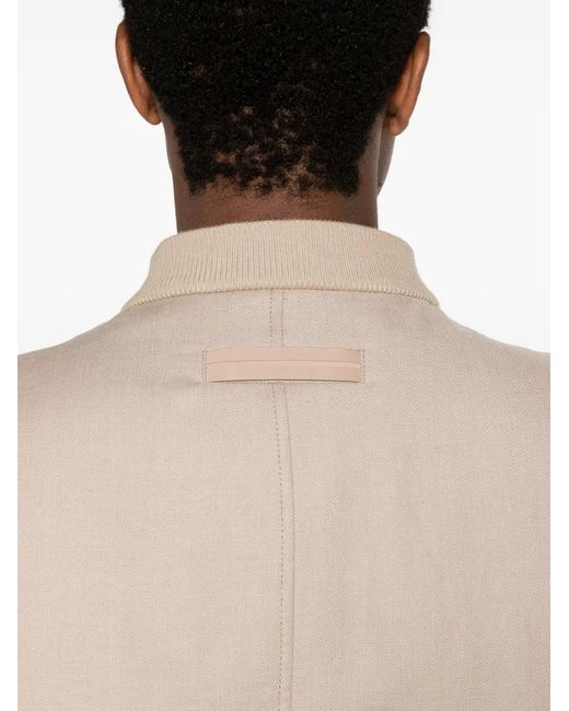Zegna Natural Linen Bomber Jacket for men