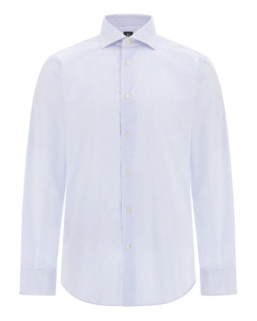 Boggi White Striped Shirt for men