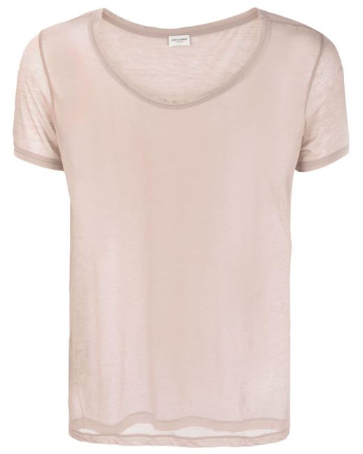 メンズ Saint Laurent メランジ Tシャツ Pink