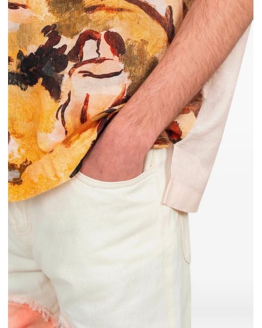 メンズ Carne Bollente Osiris ハートパッチ パンツ White