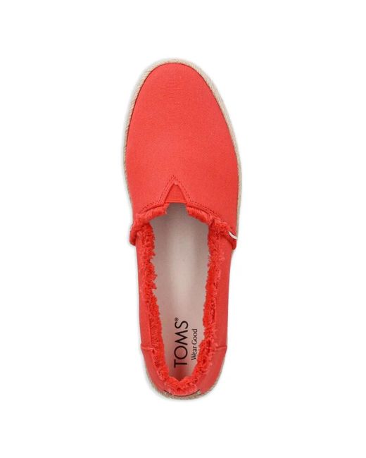TOMS Red Valencia Espadrilles