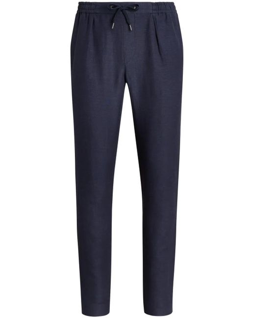 Ralph Lauren Blue Drawstring Trousers for men