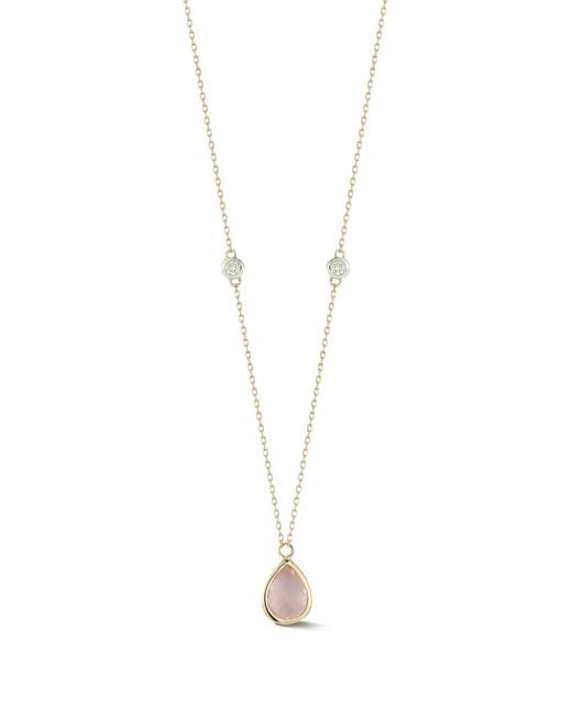Mateo White Diamond And Topaz Necklace