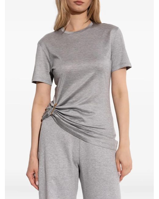 Versace Gray Medusa-Pin T-Shirt