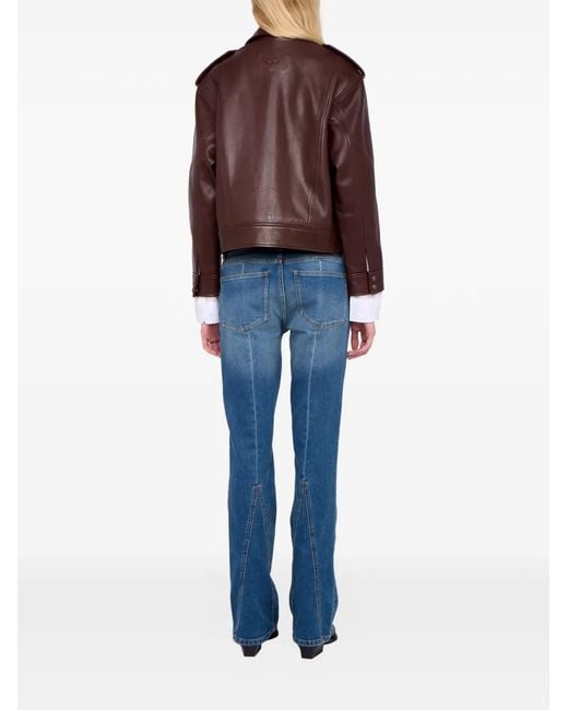 Zadig & Voltaire Brown Kimo Leather Jacket