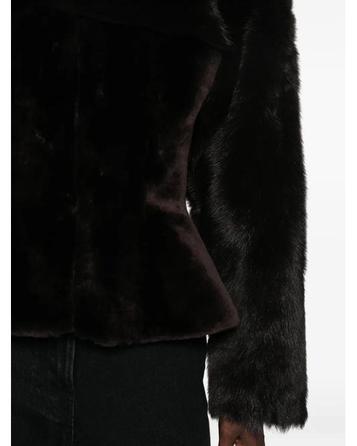 Magda Butrym Black Shearling Jacket