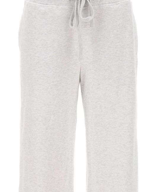 Entire studios White Drawstring Straight-Leg Trousers