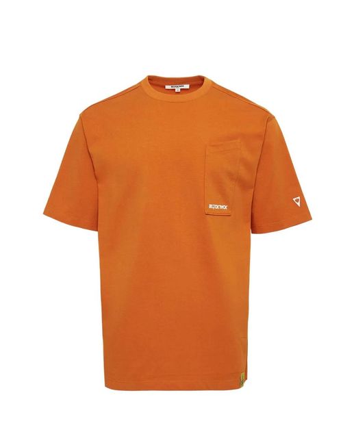 Black Jack Jewelry Orange Chest-Pocket T-Shirt