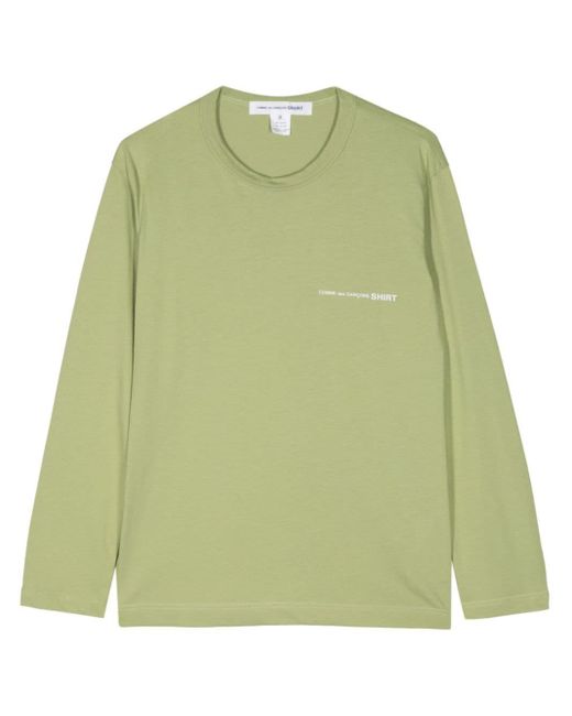 Comme des Garçons Green Logo-print Cotton T-shirt for men
