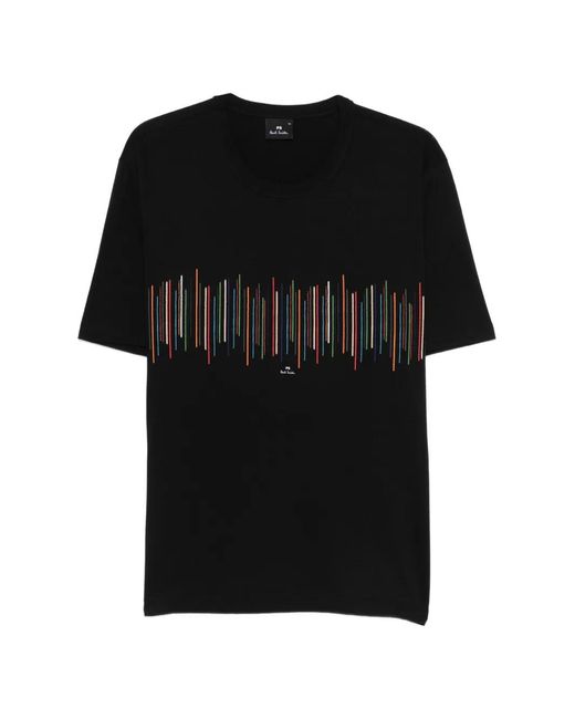 Paul Smith Black Striped T-Shirt for men