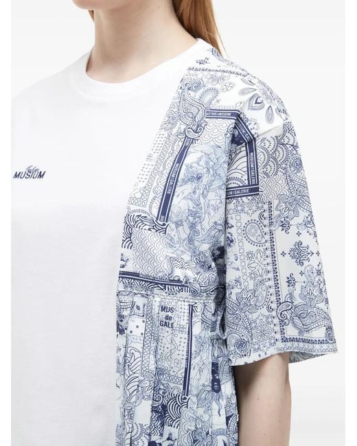 Musium Div. Blue Bandana-Print T-Shirt