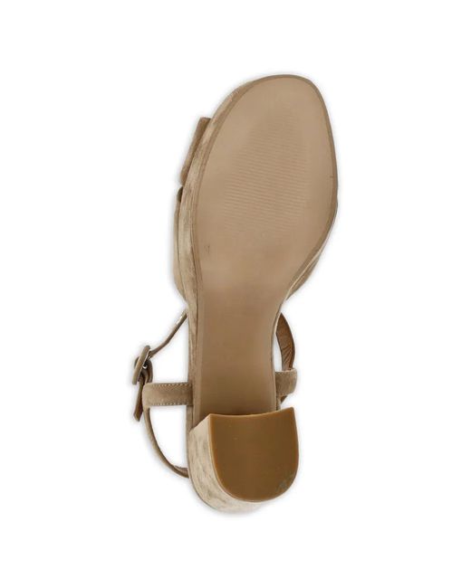 Julie Dee Metallic Suede Heeled Sandals