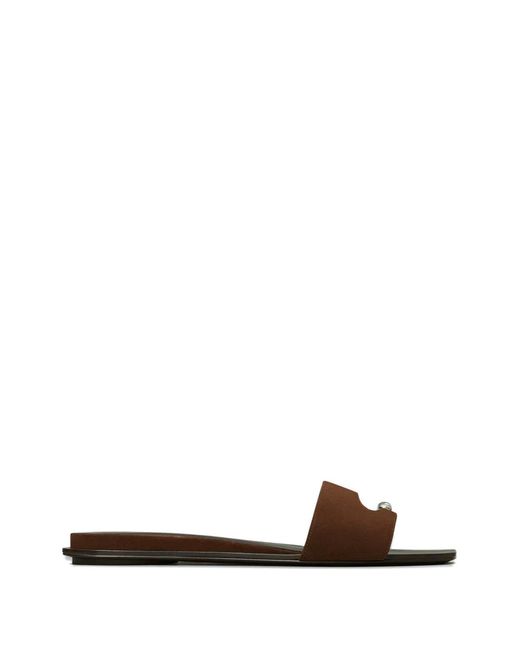 Tory Burch White Pierced Slide