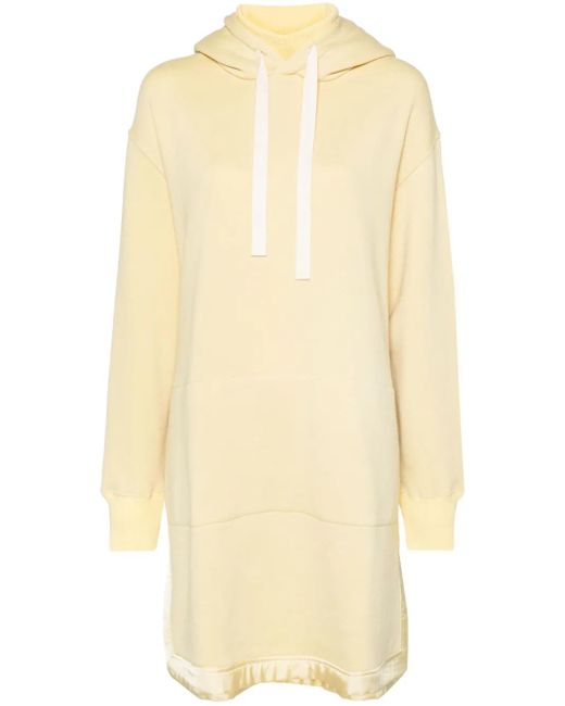 Jil Sander White Side-Slits Knitted Hoodie