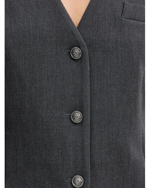 Guess Blue Joandra Buttoned Blazer Vest